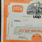 Historische UOP Inc. Aktie von 1975 – Originales Wertpapier