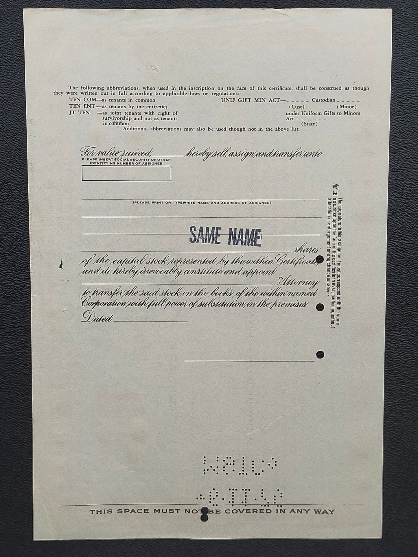 Historische UOP Inc. Aktie von 1975 – Originales Wertpapier