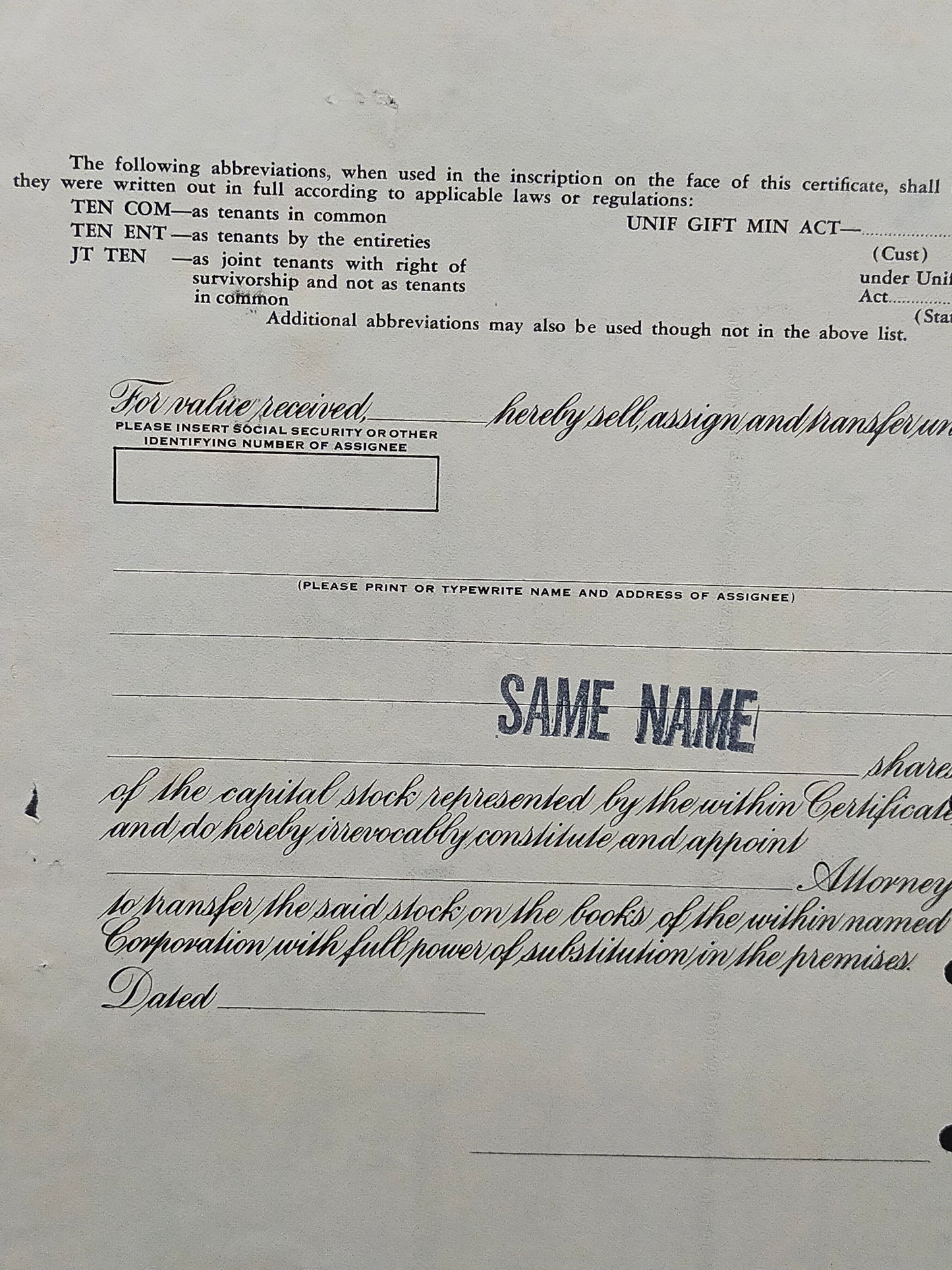 Historische UOP Inc. Aktie von 1975 – Originales Wertpapier