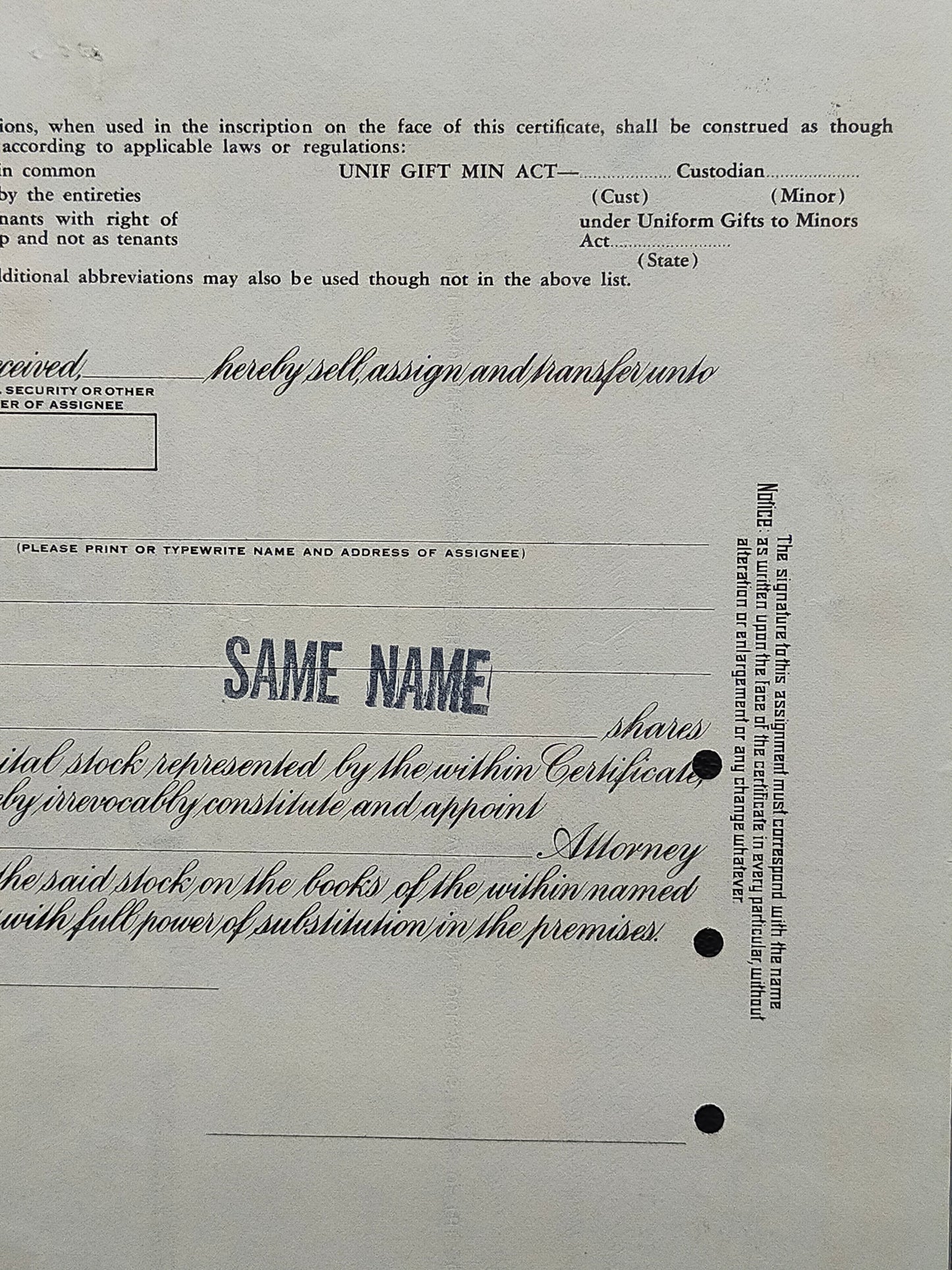 Historische UOP Inc. Aktie von 1975 – Originales Wertpapier