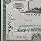 Historische Aktie John Blair & Company 100 Shares von 1968