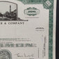 Historische Aktie John Blair & Company 100 Shares von 1968