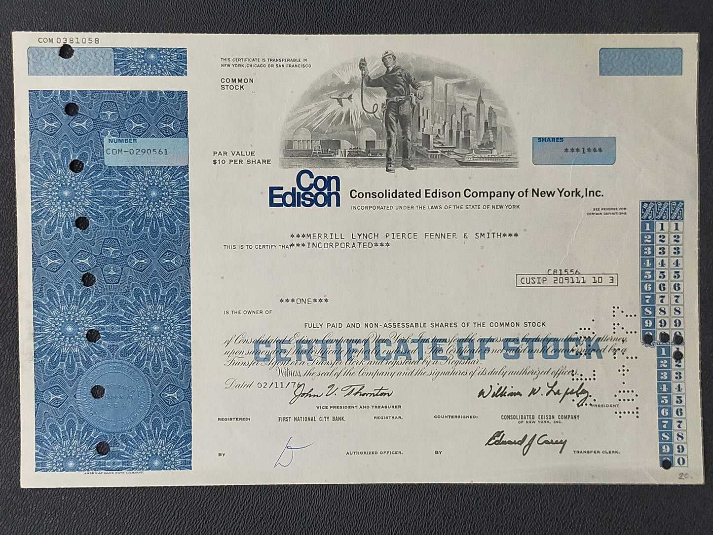 Historische Consolidated Edison Company Of New York Aktie