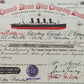 Historische Cunard Steam-Ship Aktie von 1912