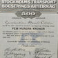 Historisches Aktiebrev 1918 – Stockholms Transport och Bogserings AB