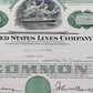 Historische United States Lines Company Aktie Original von 1959