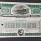 Historische Aktie International Mercantile Marine Co 100 Shares 1928