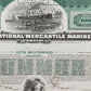 Historische Aktie International Mercantile Marine Co 100 Shares 1928