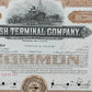 Historische Bush Terminal Company Aktie Original von 1939