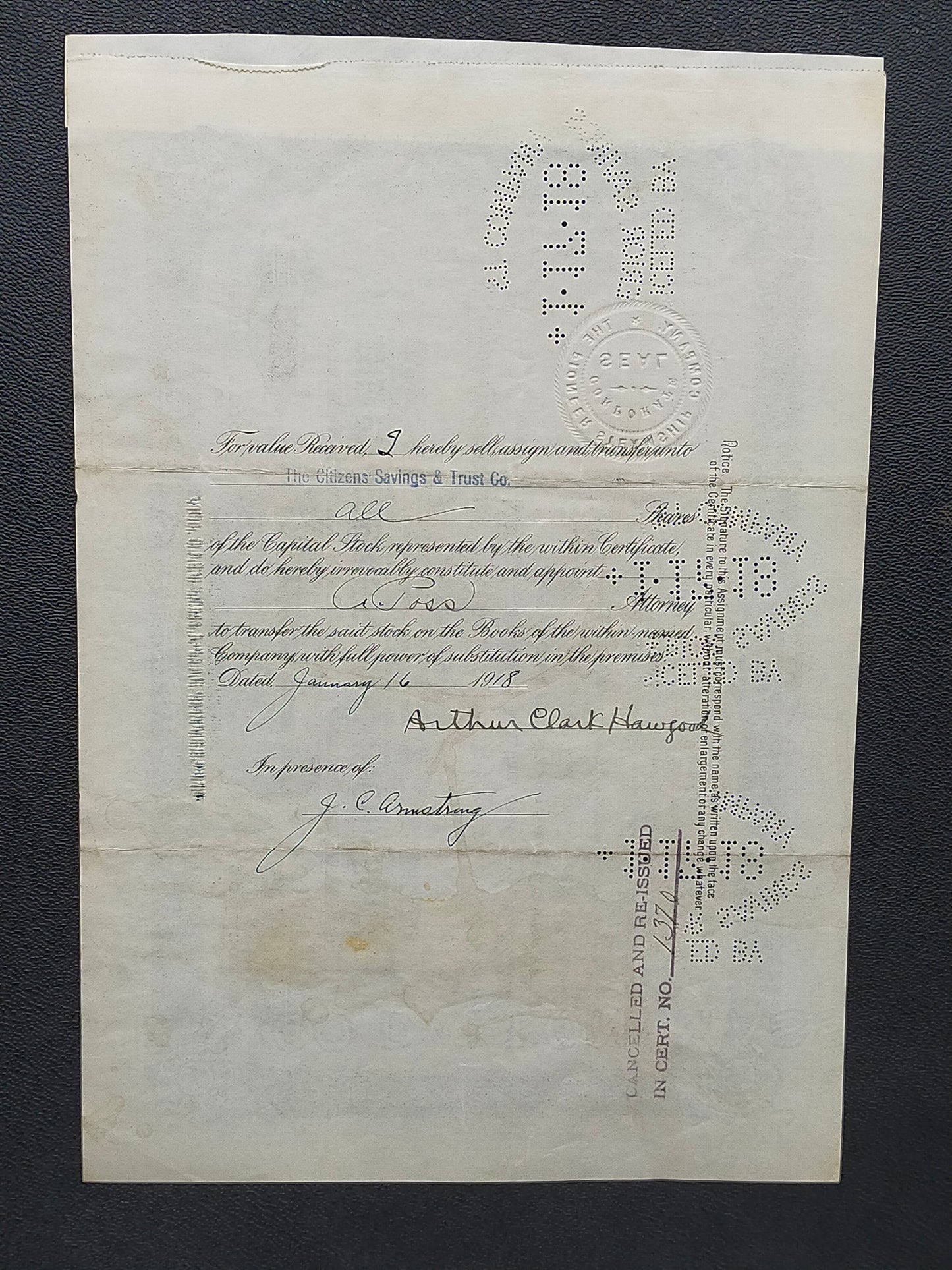 Historische Aktie The Pioneer Steamship Company 1916 Schiffahrt Scripophily