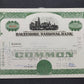 Historisches Baltimore National Bank Wertpapier Scripophily von 1960