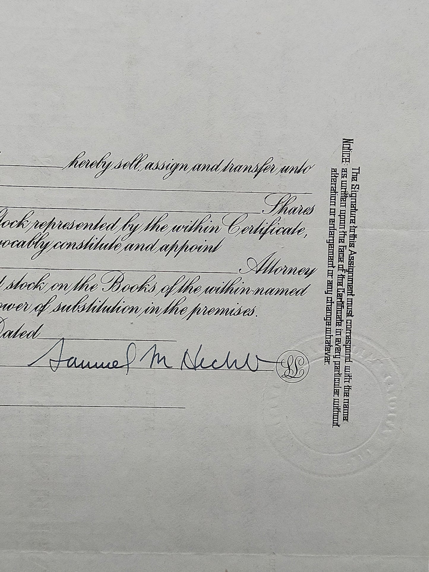 Historische Aktie – The National Marine Bank of Baltimore (1954)