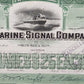 Historische Aktie Submarine Signal Company 1937