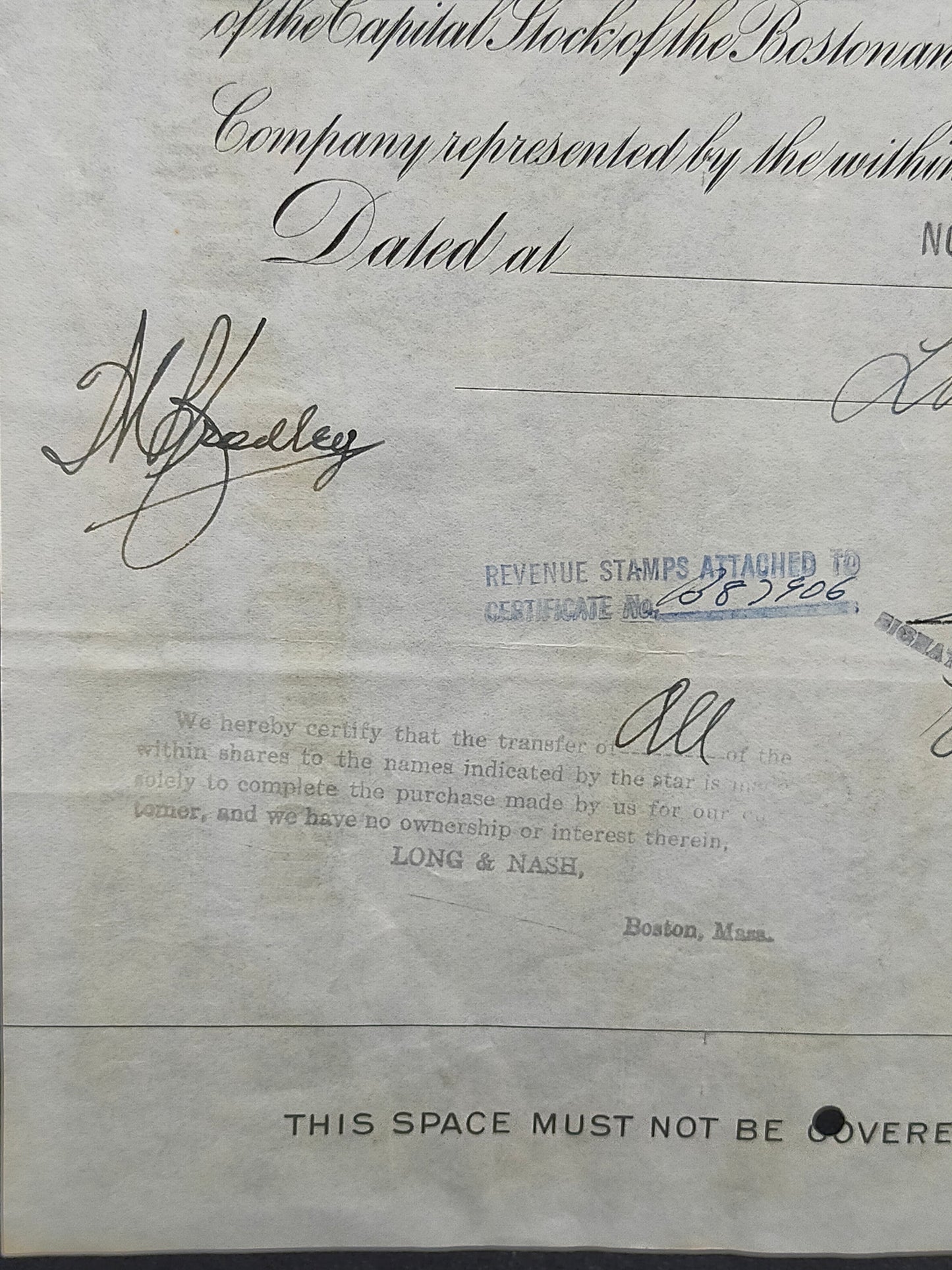 Historische Boston and Albany Rail Road Aktie von 1942 Scripophily