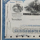 Historische United Fruit Company Aktie 100 Shares von 1970