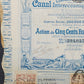 Historische Panama Kanal Aktie 1880 Compagnie Universelle Antikes Wertpapier