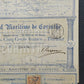 Historische Aktie Canal Maritime de Corinthe 1882