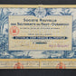Historische Aktie Société Nouvelle des Sultanats du Haut-Oubangui 1927