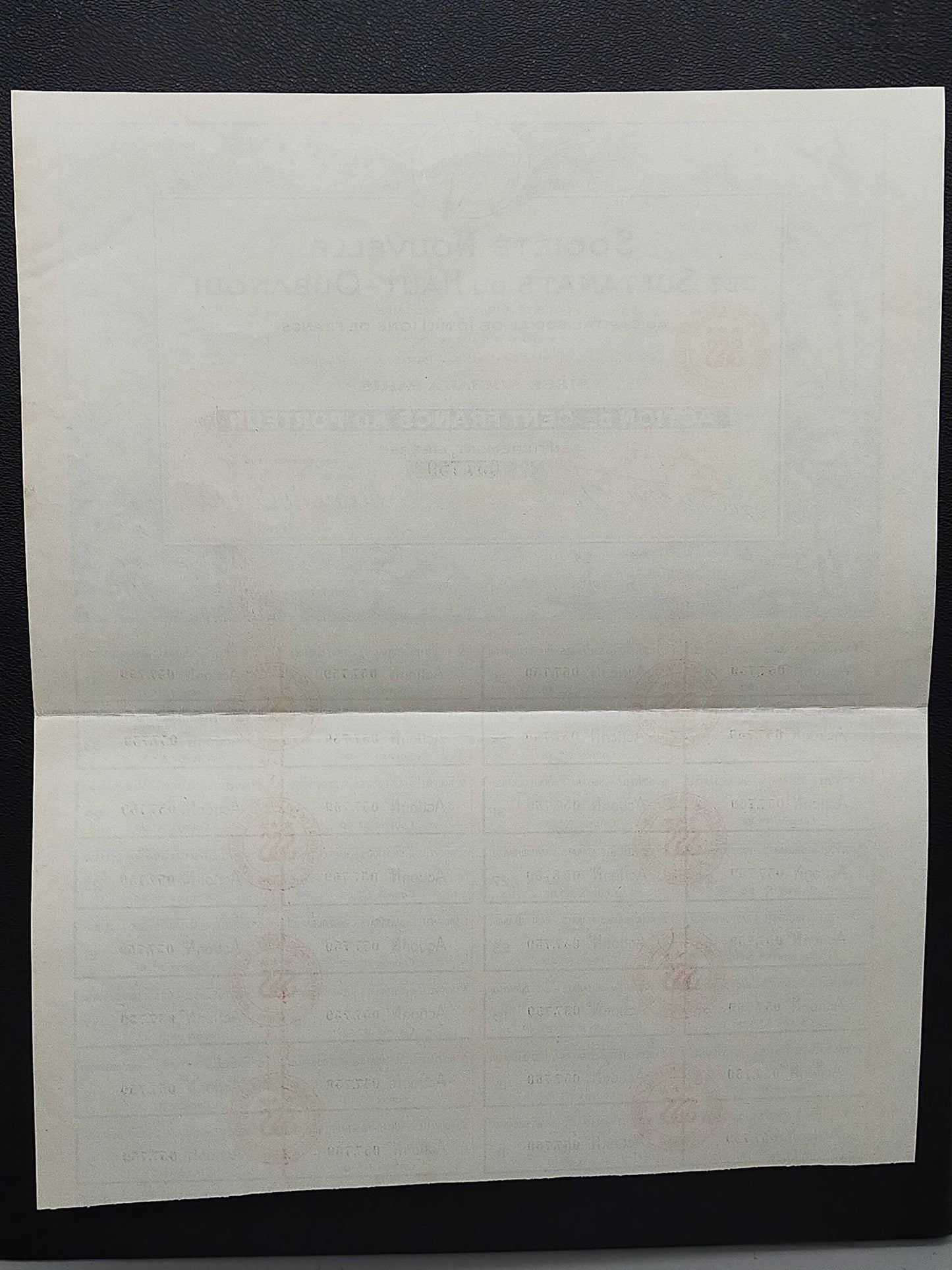 Historische Aktie Société Nouvelle des Sultanats du Haut-Oubangui 1927