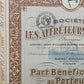 Historisches Wertpapier Les Affréteurs Réunis Paris 1920