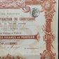 Historische Aktie Procédés d’Extraction du Caoutchouc Paris 1904