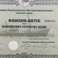 Historische Aktie Cranzer Fischdampfer AG Hamburg 1950 100 DM Namensaktie