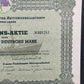 Historische Aktie Cranzer Fischdampfer AG Hamburg 1950 100 DM Namensaktie