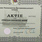 Historische Cranzer Fischdampfer AG Aktie Hamburg Juni 1974