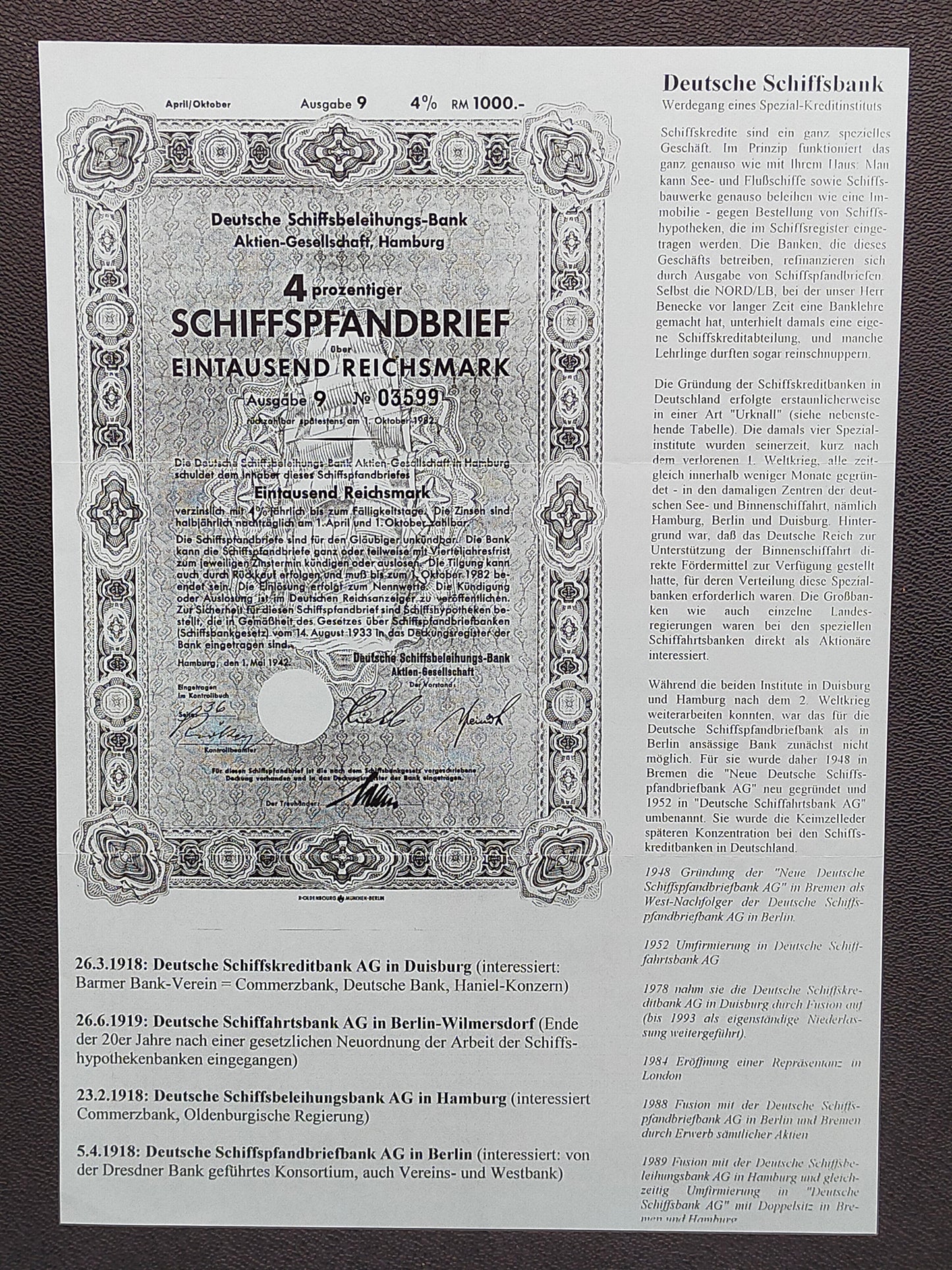 Historische Schiffahrt Wertpapiere 3er Set Seltene Nonvaleurs