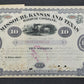 Historische Missouri, Kansas and Texas Railway Aktie von 1880