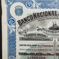 Titel Historische Aktie Banco Nacional Ultramarino 1916