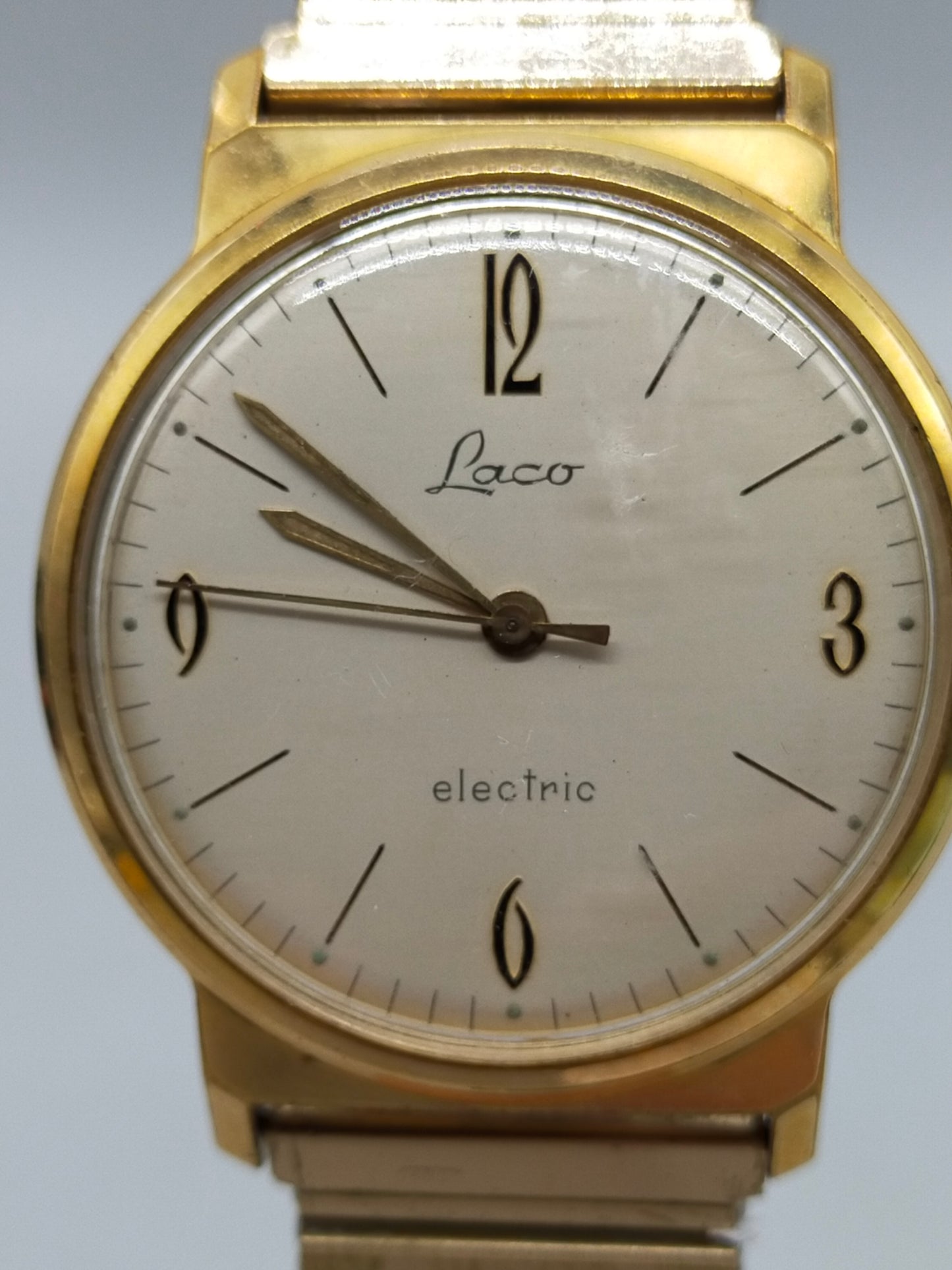 Klassische Laco electric Herren Uhr – GoldPlated aus den 1960ern