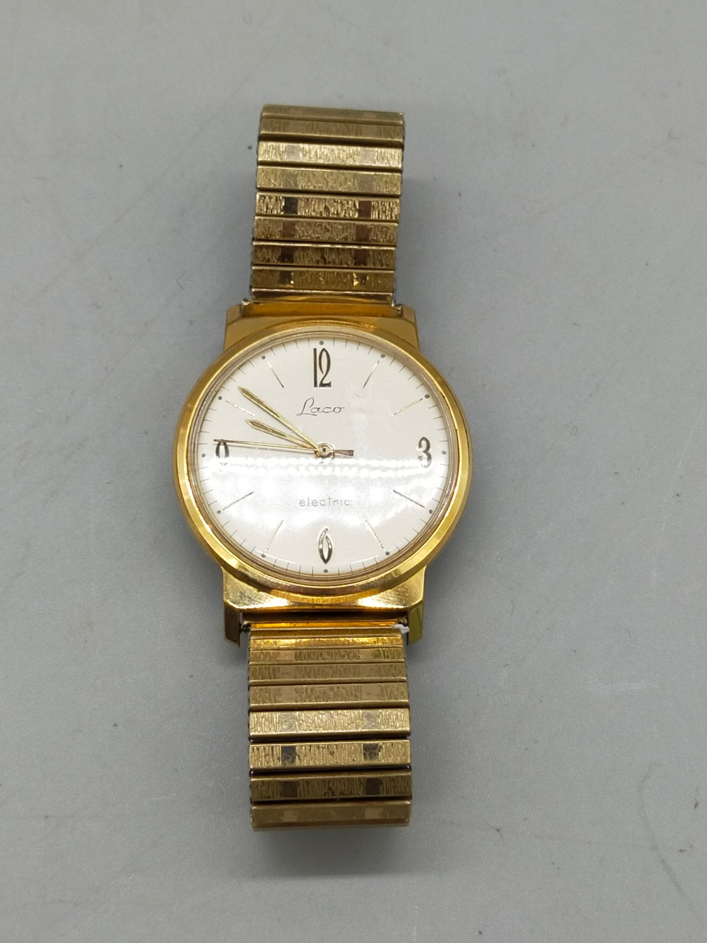 Klassische Laco electric Herren Uhr – GoldPlated aus den 1960ern