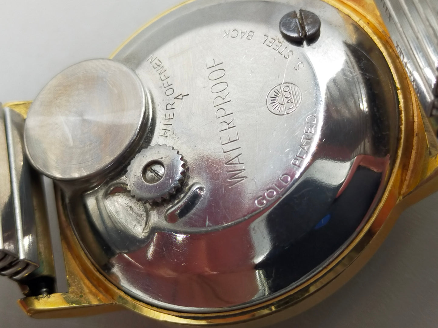 Klassische Laco electric Herren Uhr – GoldPlated aus den 1960ern
