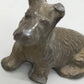 Antikes Bronze Figuren Set  2 Figuren und 1 Hund