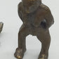Antikes Bronze Figuren Set  2 Figuren und 1 Hund