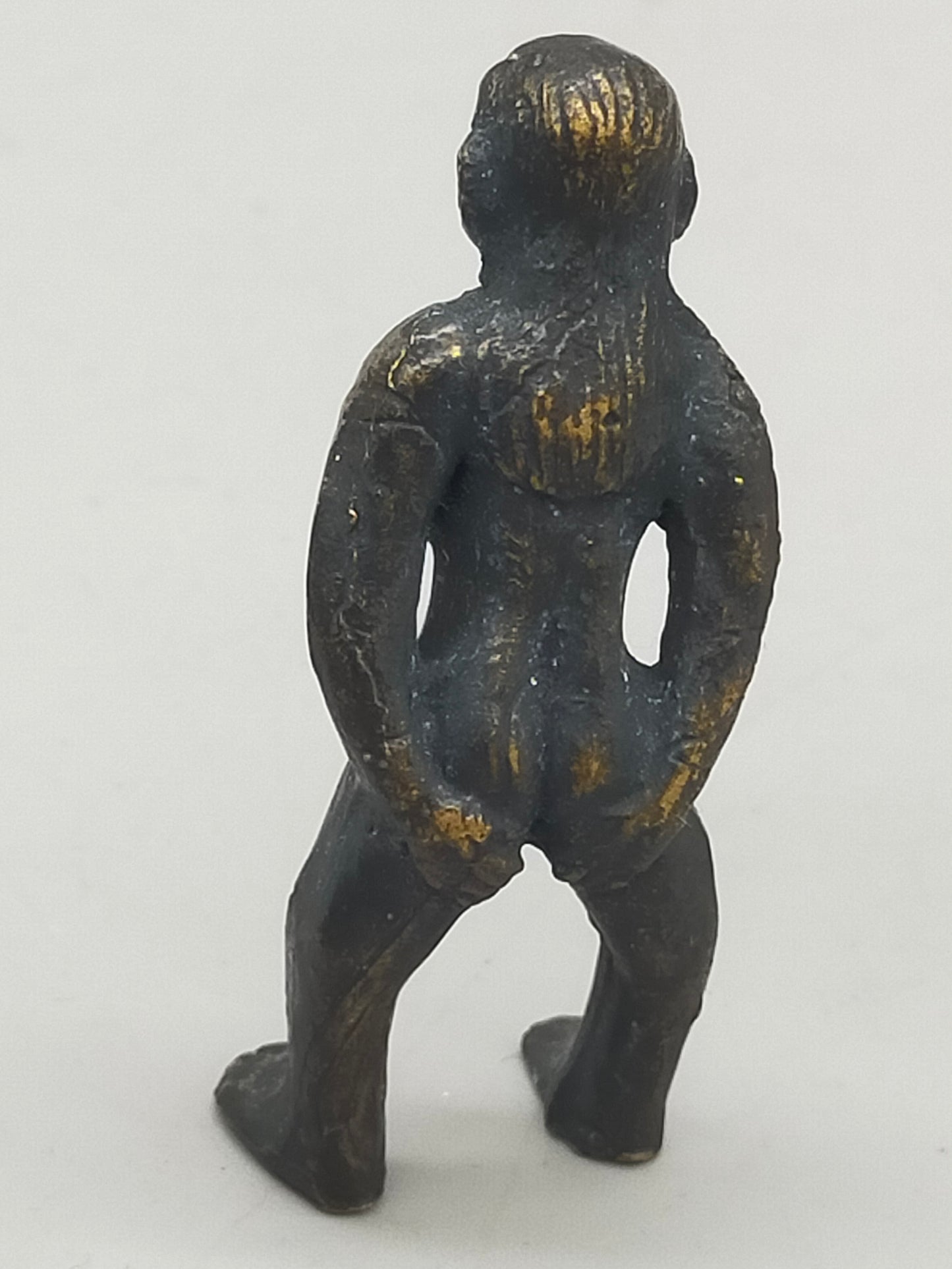 Antikes Bronze Figuren Set  2 Figuren und 1 Hund