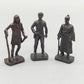 3 Vintage Bronze Figuren – Chato, Doc Holliday & Samurai 1