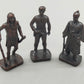 3 Vintage Bronze Figuren – Chato, Doc Holliday & Samurai 1
