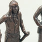 3 Vintage Bronze Figuren – Chato, Doc Holliday & Samurai 1