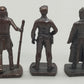 3 Vintage Bronze Figuren – Chato, Doc Holliday & Samurai 1