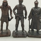 3 Vintage Bronze Figuren – Chato, Doc Holliday & Samurai 1