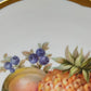 Schumann Porzellan Wandteller mit Fruchtmotiv Eleganter Goldrand