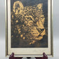 Originaler Grafik Lothar Werner Linolschnitt Leopard 1954