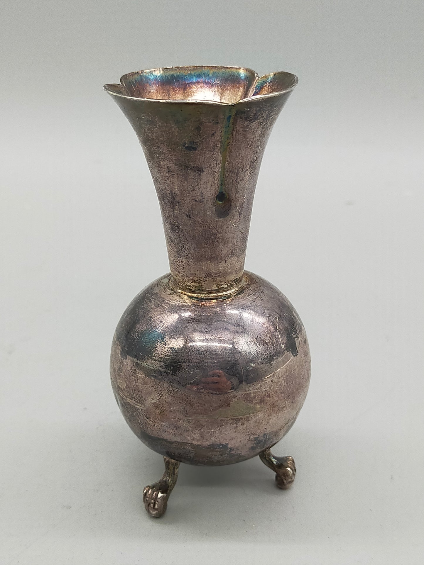Kleine Vintage Versilbert Vase Elegante Tischdeko
