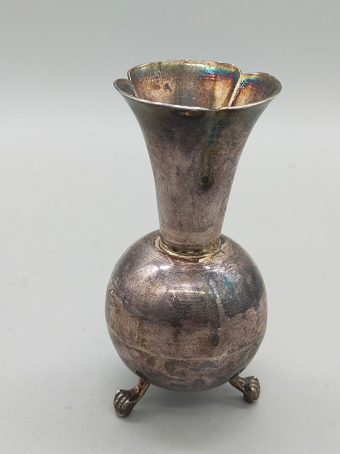 Kleine Vintage Versilbert Vase Elegante Tischdeko