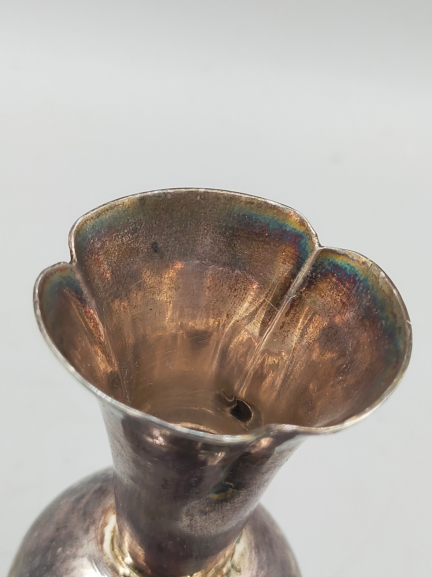 Kleine Vintage Versilbert Vase Elegante Tischdeko