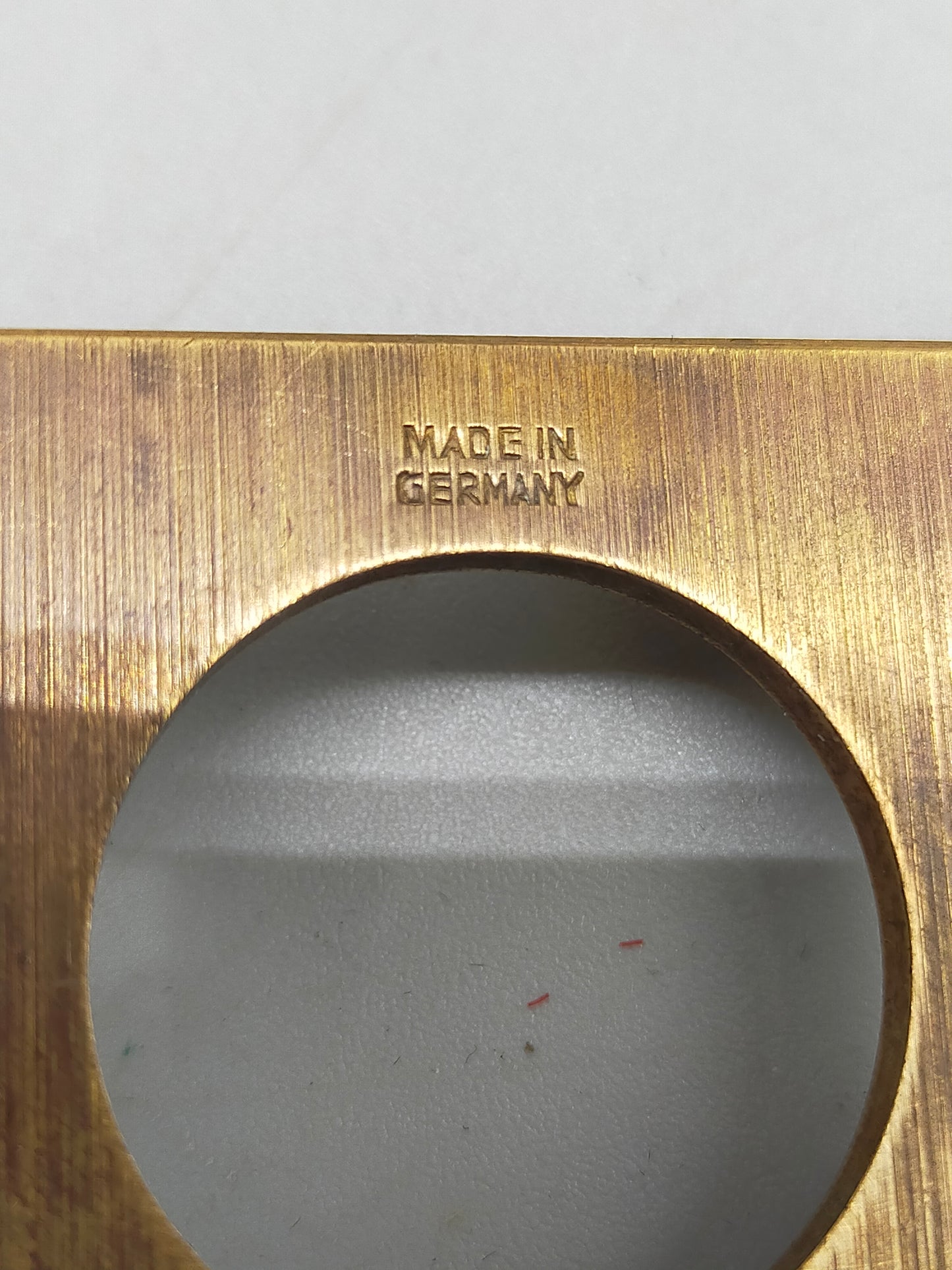 Antike Messing Fadenzähler Lupe Präzise 5x Vergrößerung
