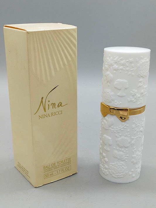Vintage Nina Ricci Paris Eau de Toilette Weißer Vaporisateur