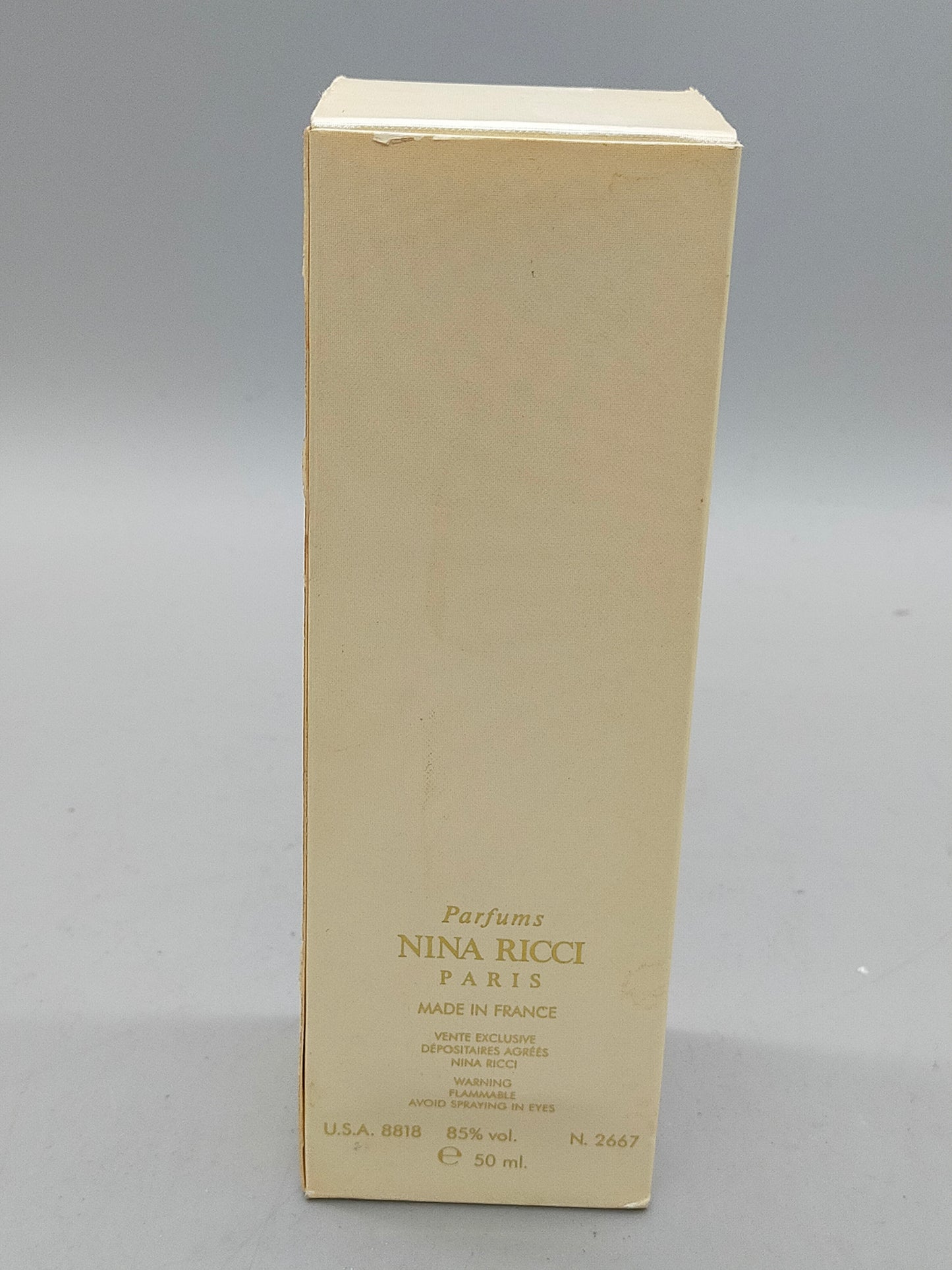 Vintage Nina Ricci Paris Eau de Toilette Weißer Vaporisateur